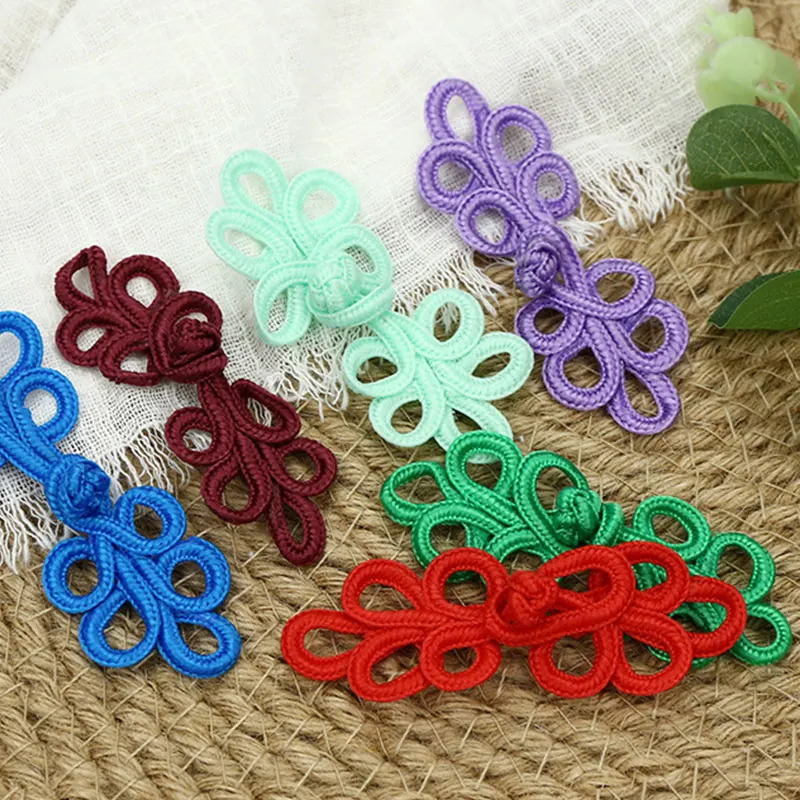 1pcs Cheongsam Buckle Retro Handmade Chinese Knot Buttons Frog Closure Traditional Handcraft Decor Buttons Sewing Supplies