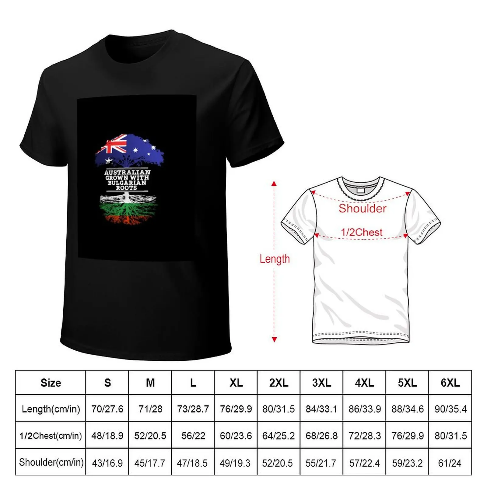 Australian Grown With Bulgarian Roots - Gift For Bulgarian From Australia With Country Roots From Bulgaria T-Shirt