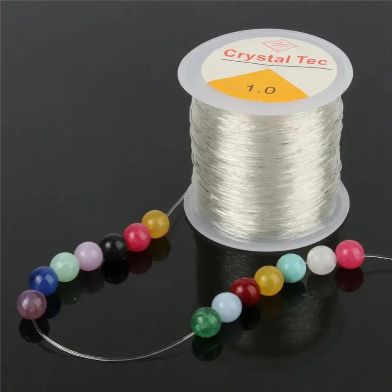 Transparent Elastic Thread Cord Crystal String Line Beading Cord Strings for Jewelry Making Beading Bracelet Necklace DIY Sewing