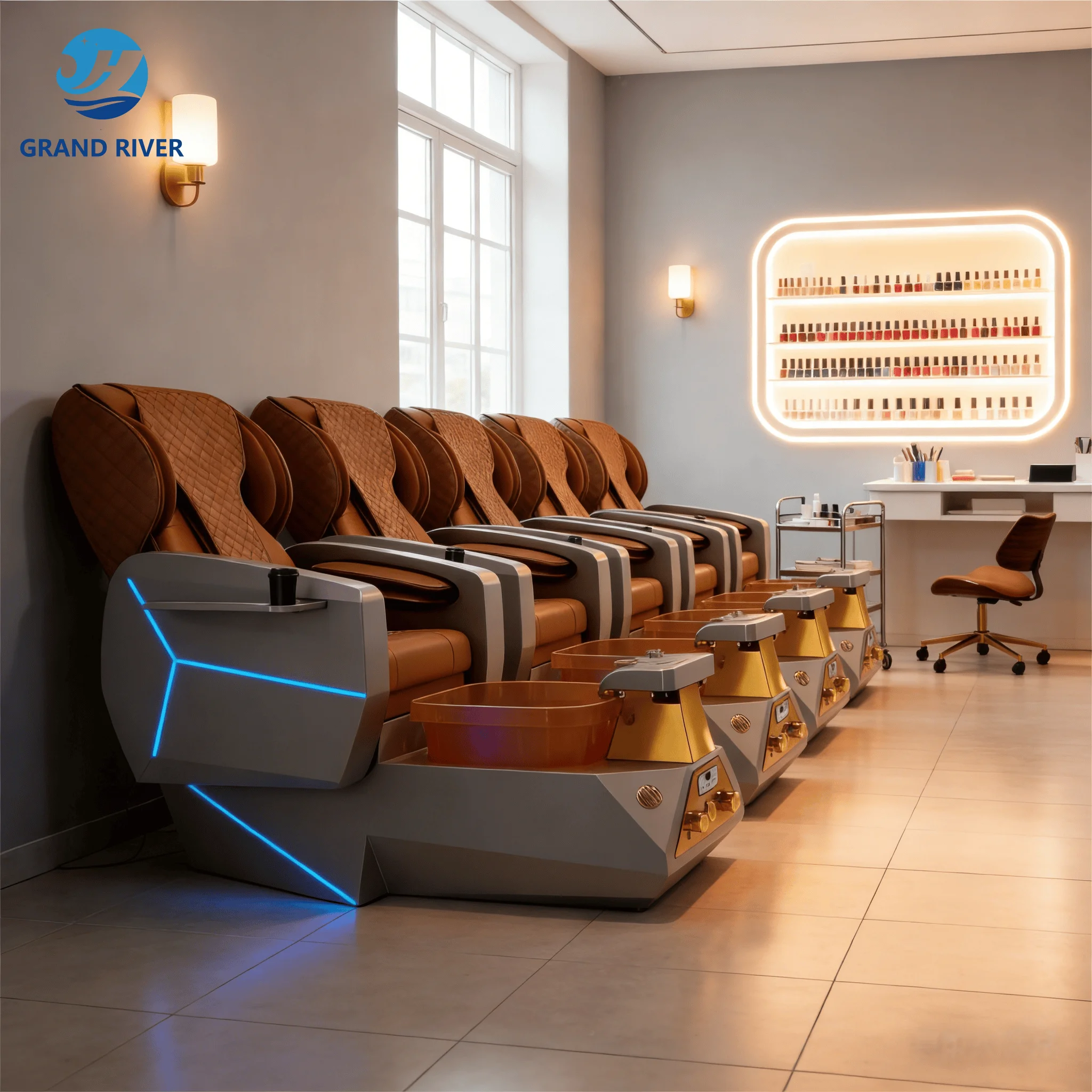 No Plumbing Electric Spa Foot Massage Pedicure Chairs Whirlpool Custom Pipeless Spa Chair Pedicure Chair With Discharge Pump