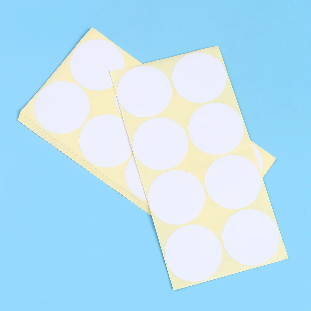 15 fogli Etichette rotonde adesive permanenti per cartellage dei prezzi Forniture per ufficio in classe Contenitori per contenitori Barattoli Cartelle Etichette con nome