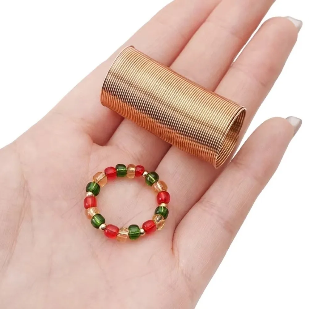68 Loops/Lot 0.6mm Memory Steel Wire Gold/Rhodium Color Handmade Memory Wire Ring Circle Jewelry Making Jewelry Wire Wrapping