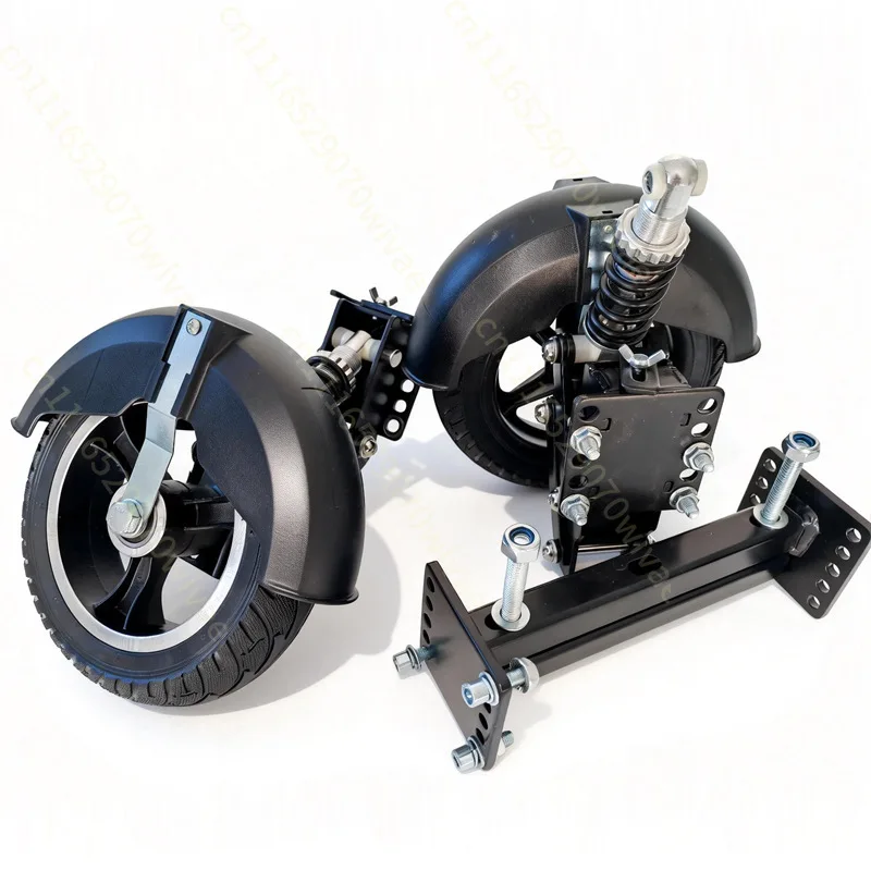 Electric bicycle auxiliary , balance, anti-slip rollers, anti-drop , quick-folding wheels, double support