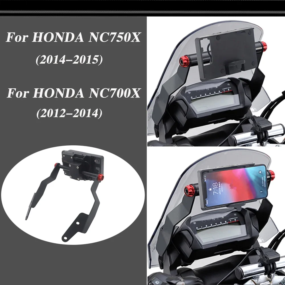 

it For HONDA NC 700 X NC700X 2012-2013 NC750X NC 750 X 2014-2015 Stand Holder Phone Mobile Phone GPS Plate Bracket