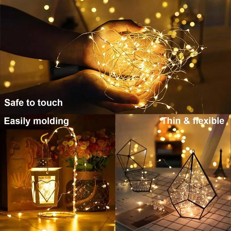 

Led Outdoor 100leds String Lights Fairy Holiday Christmas Party Garland Waterproof Lights 8mode 10m