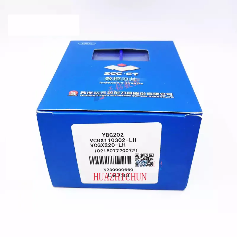 

HUAZHICHUN 10 шт. ромбическая режущая пластина с ЧПУ 35 градусов VCGX110302-LH YBG202 Специальное предложение
