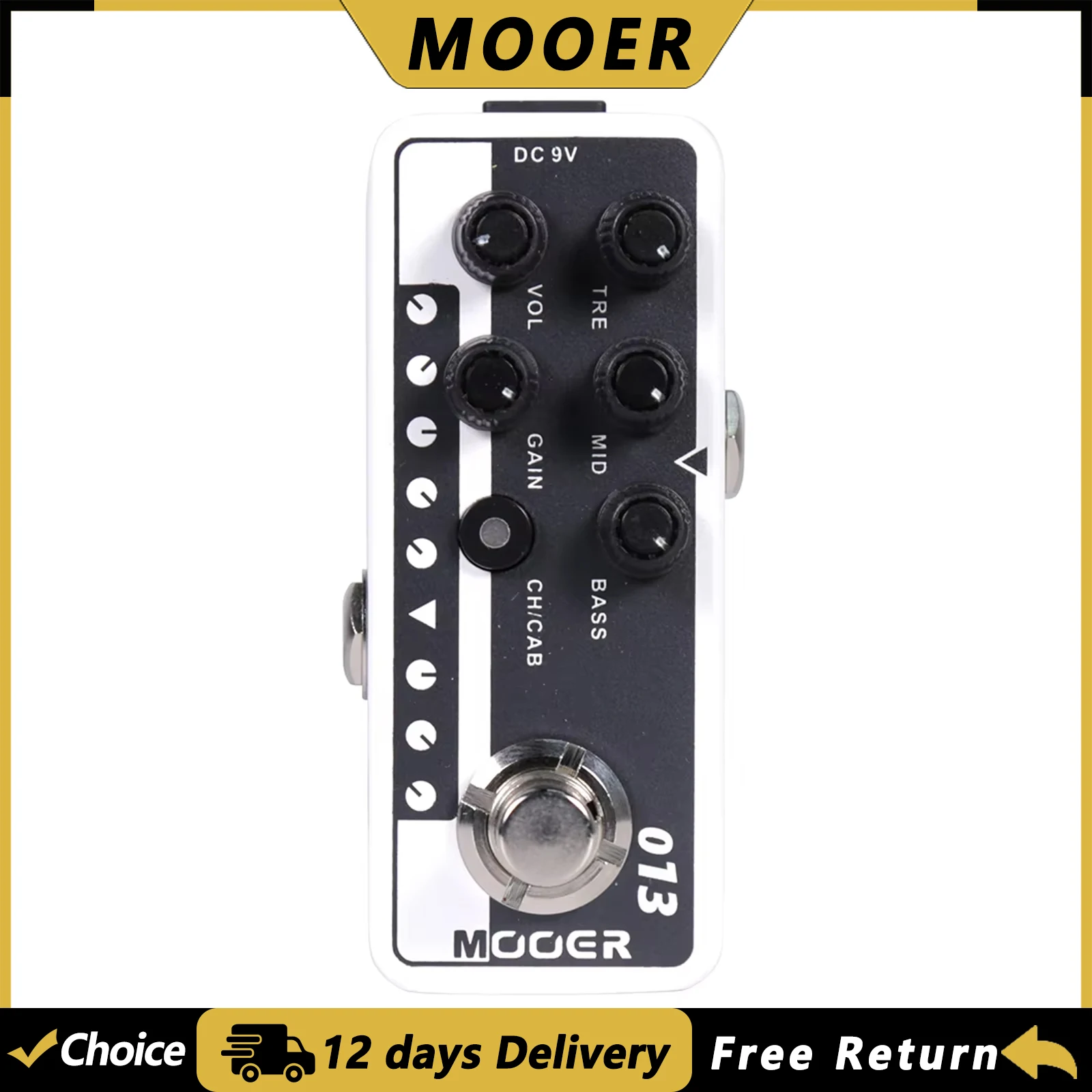 

MOOER 013 Matchbox Digital Preamp Guitar Effect Pedal Classic American Style 30Watt Pedal Electric Guitar Parts & Accessories