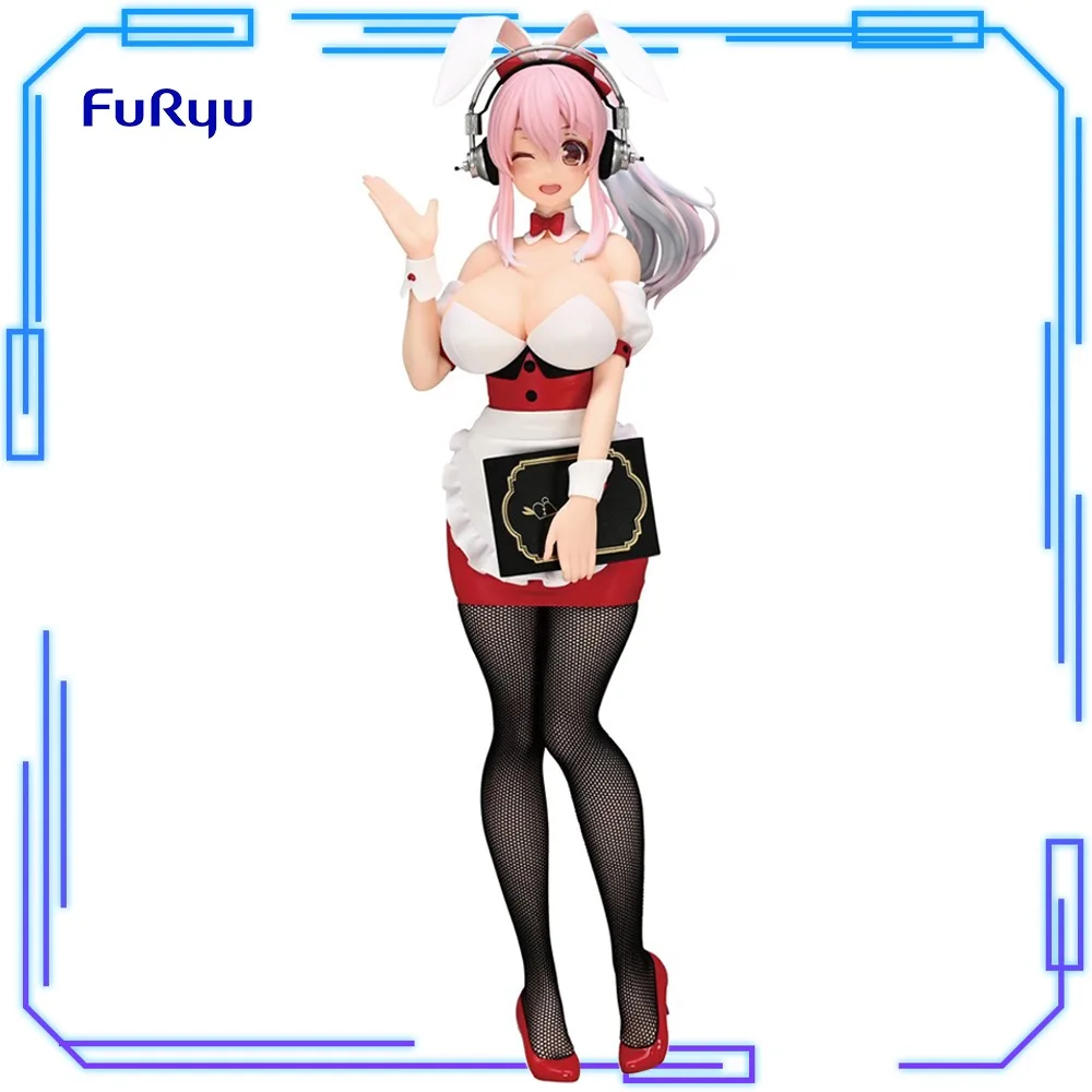 

В наличии FuRyu Оригинальная фигурка Super Sonico BiCute Bunnies, официантка, версия. 29 см сексуальные коллекции модель игрушечные фигурки подарок