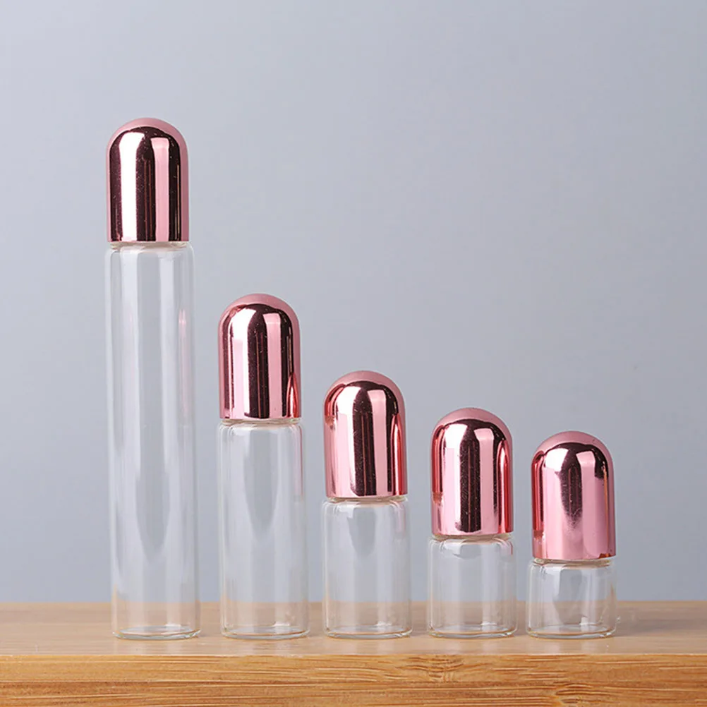 

10Pcs Glass Roller Bottles Essential Oil Bottles Leakproof Refillable Perfume Dispenser Portable Subpackage Bottle for Travel