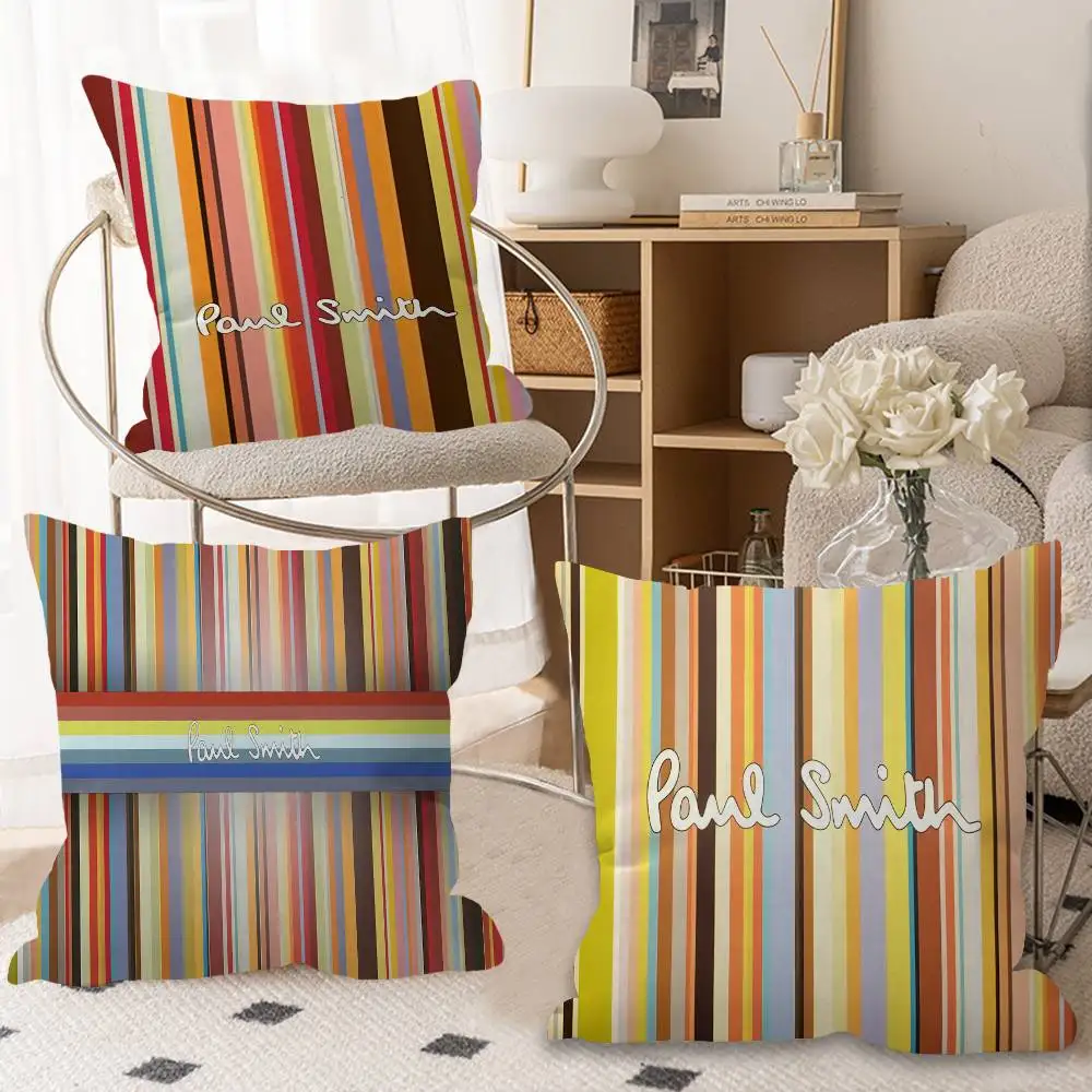 S-Smiths Fashion P-Pauls Pillow Covers Cartoon Sofa Decorative Home Double-sided Printing Short Plush Cute Cushion Cover