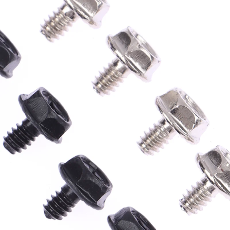 100Pcs Toothed Hex Computer PC Case Hard Drive Motherboard Mounting Screws For Motherboard PC Case CD-ROM Hard Disk