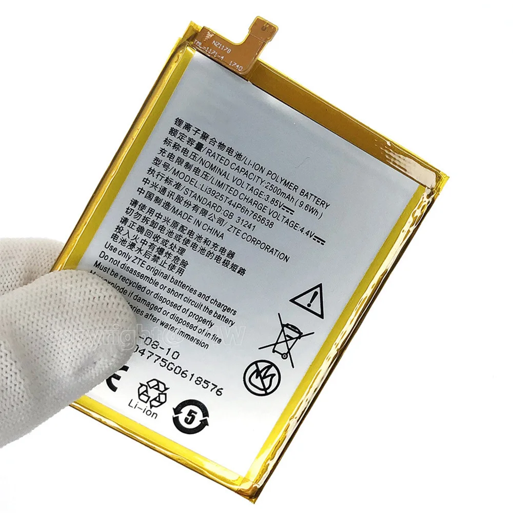 Original Replacement Battery 2500mAh Li3925t44p6h765638 Battery For ZTE BLade V8 Lite 5.0-inch Phone Batteries