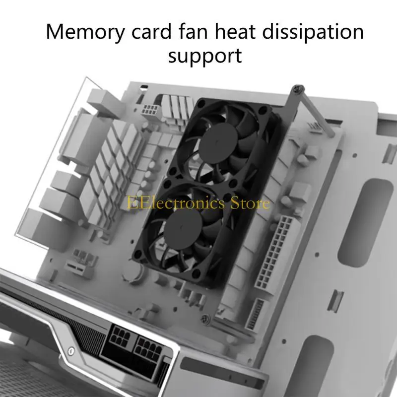 

B03C CPU Fan Bracket Holder Radiator PC Cooling Fans Heatsink Holder for DDR12345