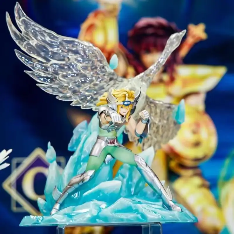 In Stock Saint Seiya Rewards Aquarius Capricorn Asura Libra Genuine Child Tiger Swan Glacier Figurine Collectible Model Toys