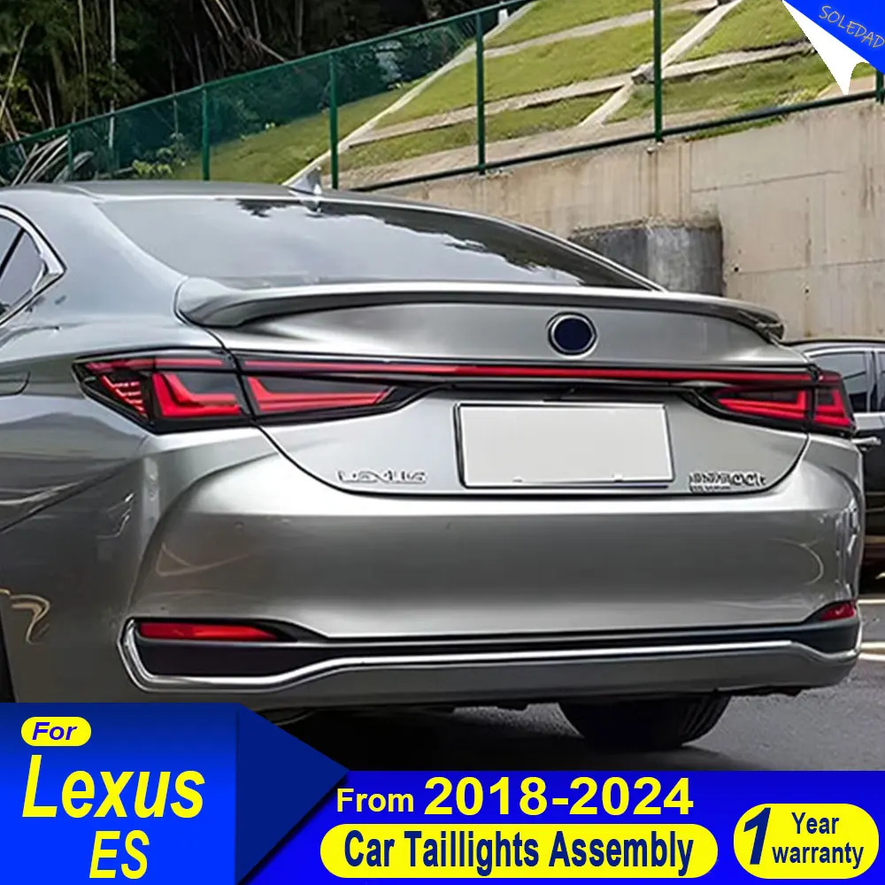 

Car Tail Lights For Lexus ES ES350 ES200 ES250 ES300h 2018 2019 2020 2021 2022 2023 Start-up Animation DRL Through Tail Lights