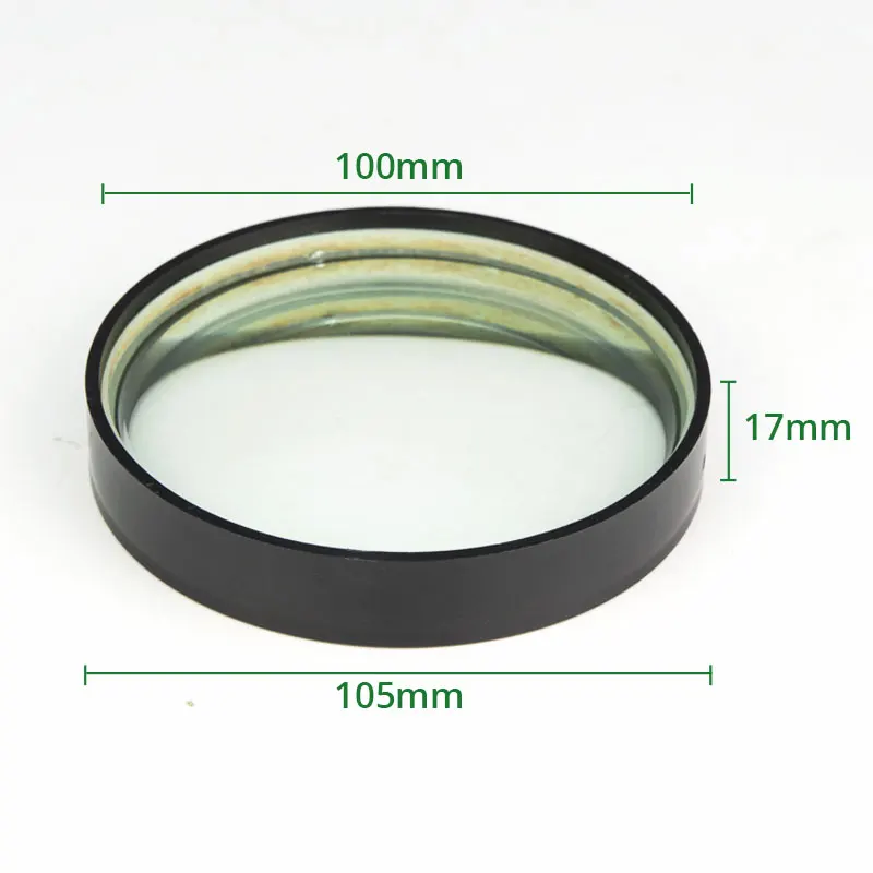 2pcs 100mm Diameter Optical Glass Focal Length -300mm Double Concave Glass Lens Minifier for Optics Experiment Instrument