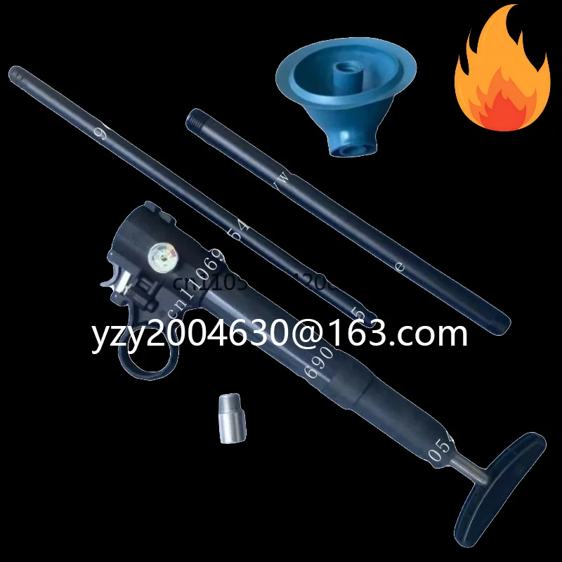 

High-pressure toilet auger