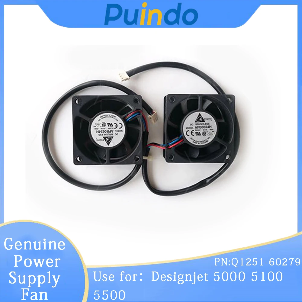 

1 шт. Q1251-60279 оригинальный вентилятор питания для HP Designjet 5000 5100 5500 вентилятор блока питания