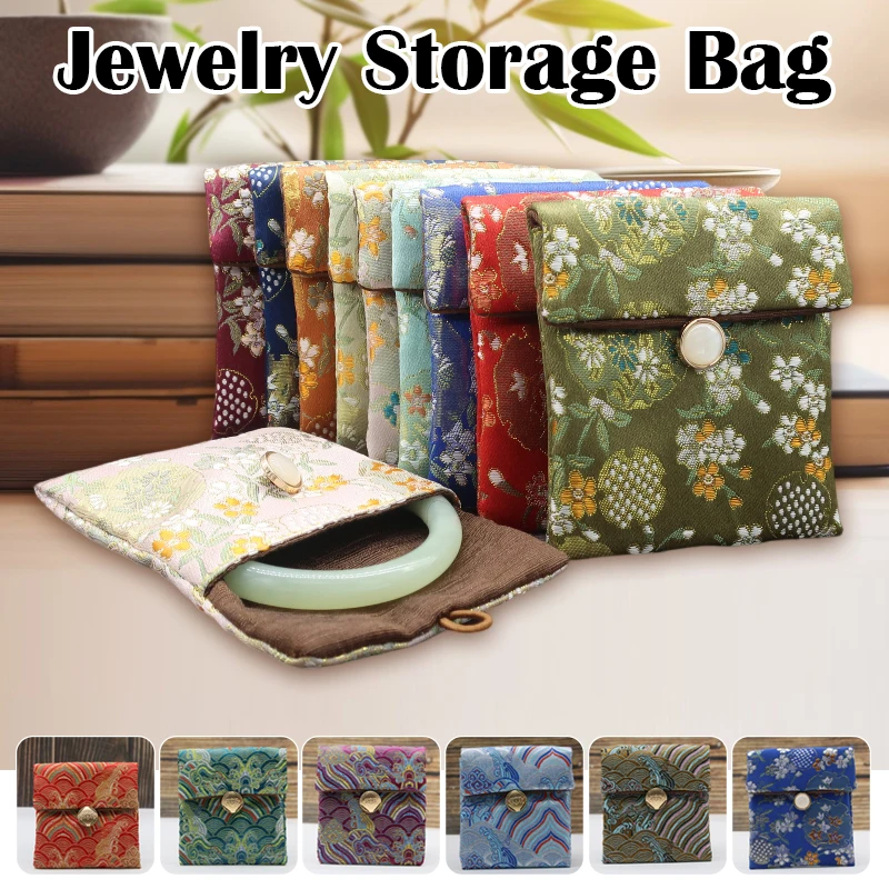 

Chinese Traditional Antique Jewelry Pouch Embroidery Sachet Bracelet Bags Jewelry Packaging Bags Wedding Party Decor Gift Bags