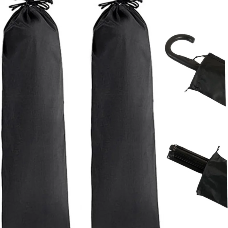 2 lange Taschen mit Kordelzug, Aufbewahrungstasche für Haushaltsgegenstände, Organizer-Tasche, verwendet für Zeltstangen und Regenschirme