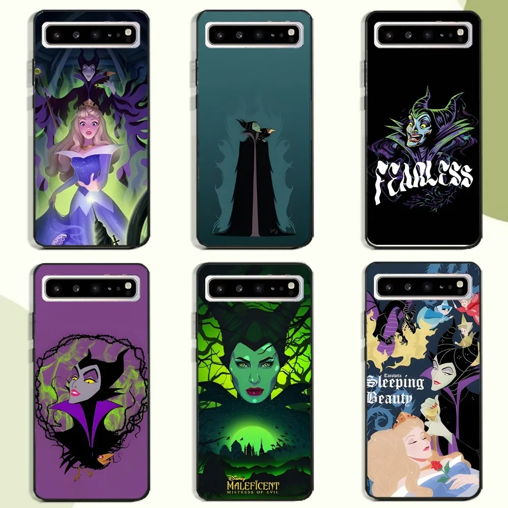 M-Maleficent Phone Case For Samsung Galaxy A52 A12 A51 S21 Edge S22ULTRA S23 S20LITE Plus Ultra Black Cover