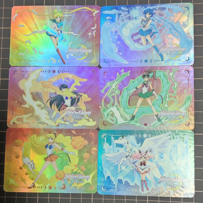 DIY Sailor Moon Tower of Saviors/TOS Linkage Series Refractive Flash Card Anime Peripheral Game Collection Card Holiday Gift