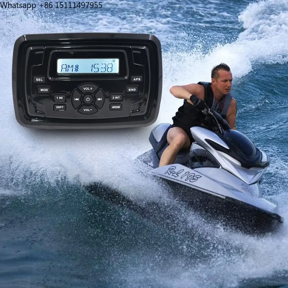 HASDA H-8103 Marine Boat Yacht Radio Stereo CD Player Receiver Bundle Combo with 6.5