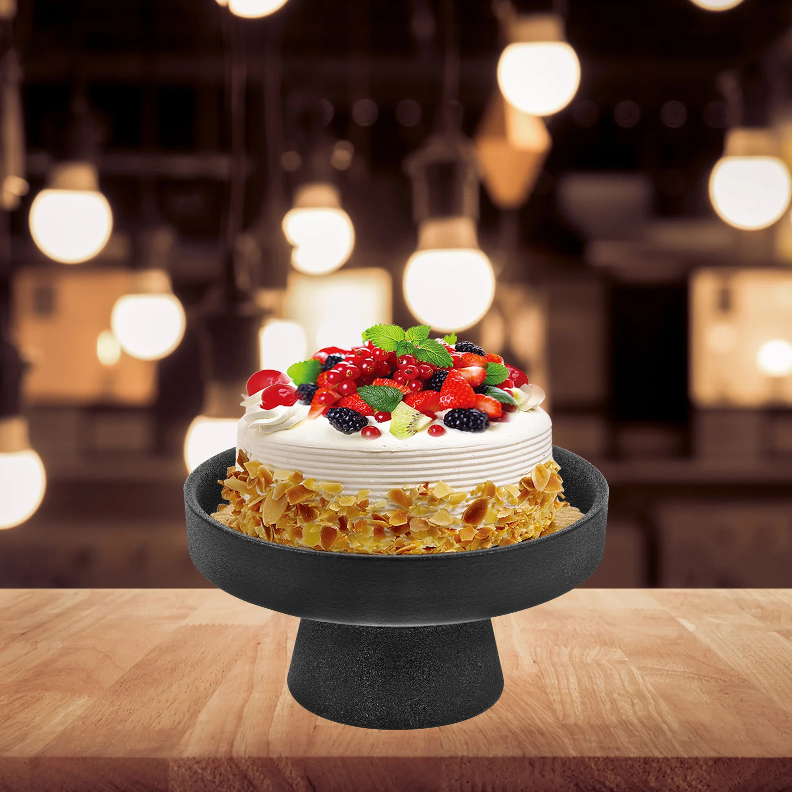 

Footed Fruit Tray Porcelain High Base Candy Plate Cake Stand Multi-Purpose Food Stand for Snacks Desserts Fruit Basket Porcelain