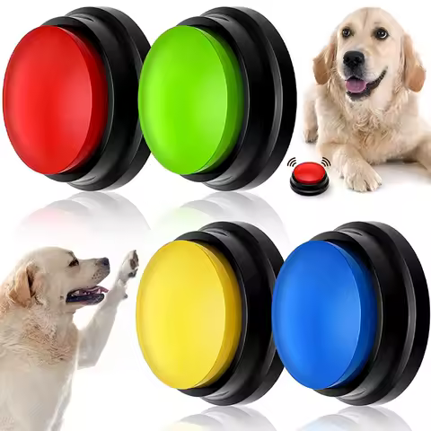 Dog Communication Buttons Pet Speaking Buttons Portable Cute Pet Supplies Funny Dog Recordable Pet Toys Travel Talking