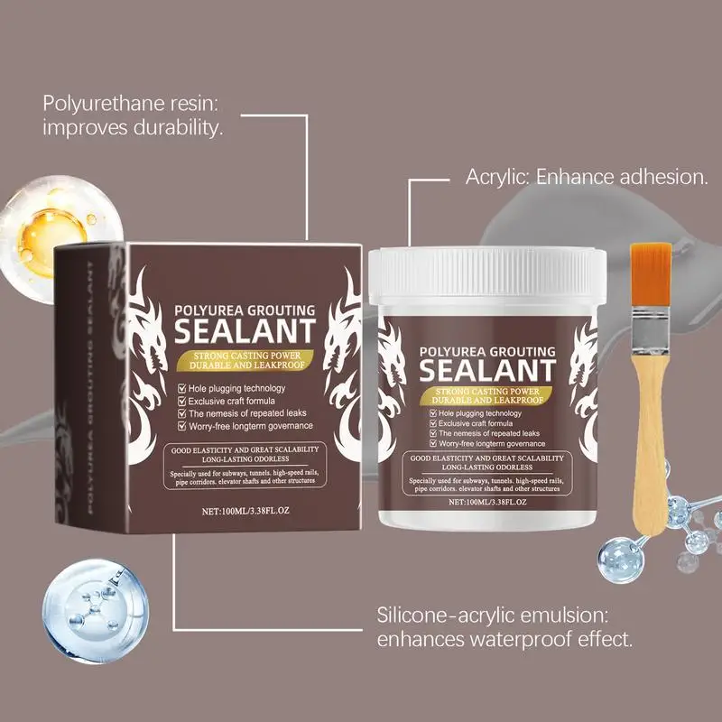 Transparenter Anti-Leckage-Beschichtung kleber 100ml wasserdichter Außenwandleck-Reparatur kleber Metall-Holz beton kleber für Hausdach