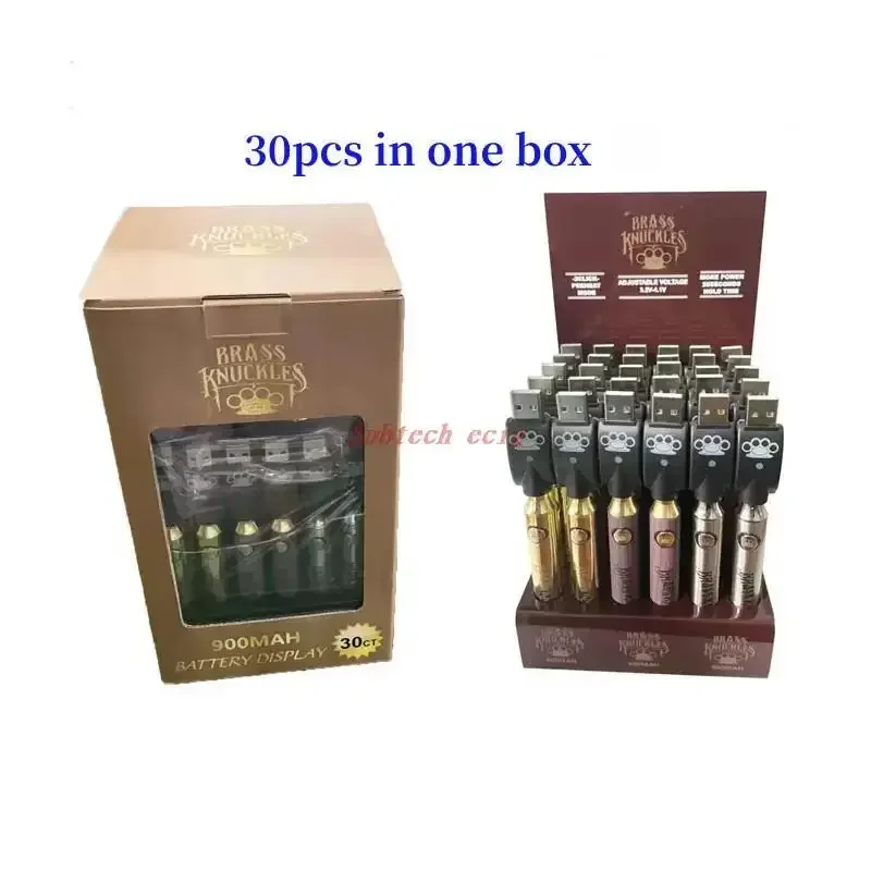 30 قطعة/صندوق عرض BK 900Mah مجموعات البطارية التسخين المسبق بطاريات الجهد المعدلة شواحن USB لخراطيش الموضوع 510 #6