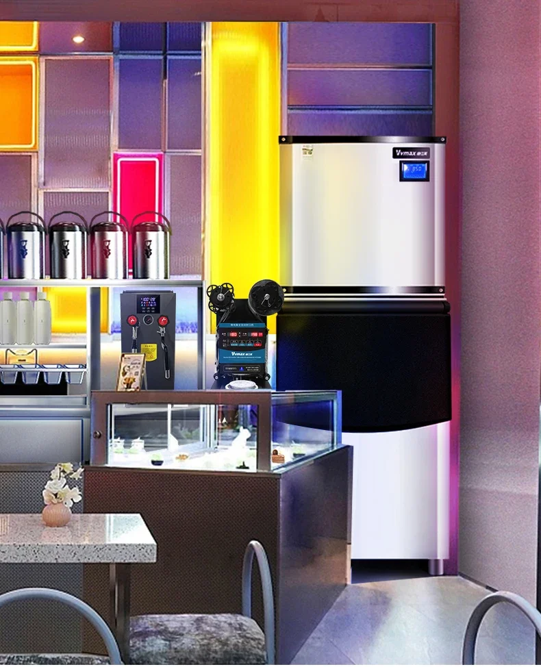 210kg 250kg 300kg 350kg macchina per il ghiaccio commerciale grande negozio di tè 200 kg macchina per il ghiaccio di grande uscita macchina per il ghiaccio