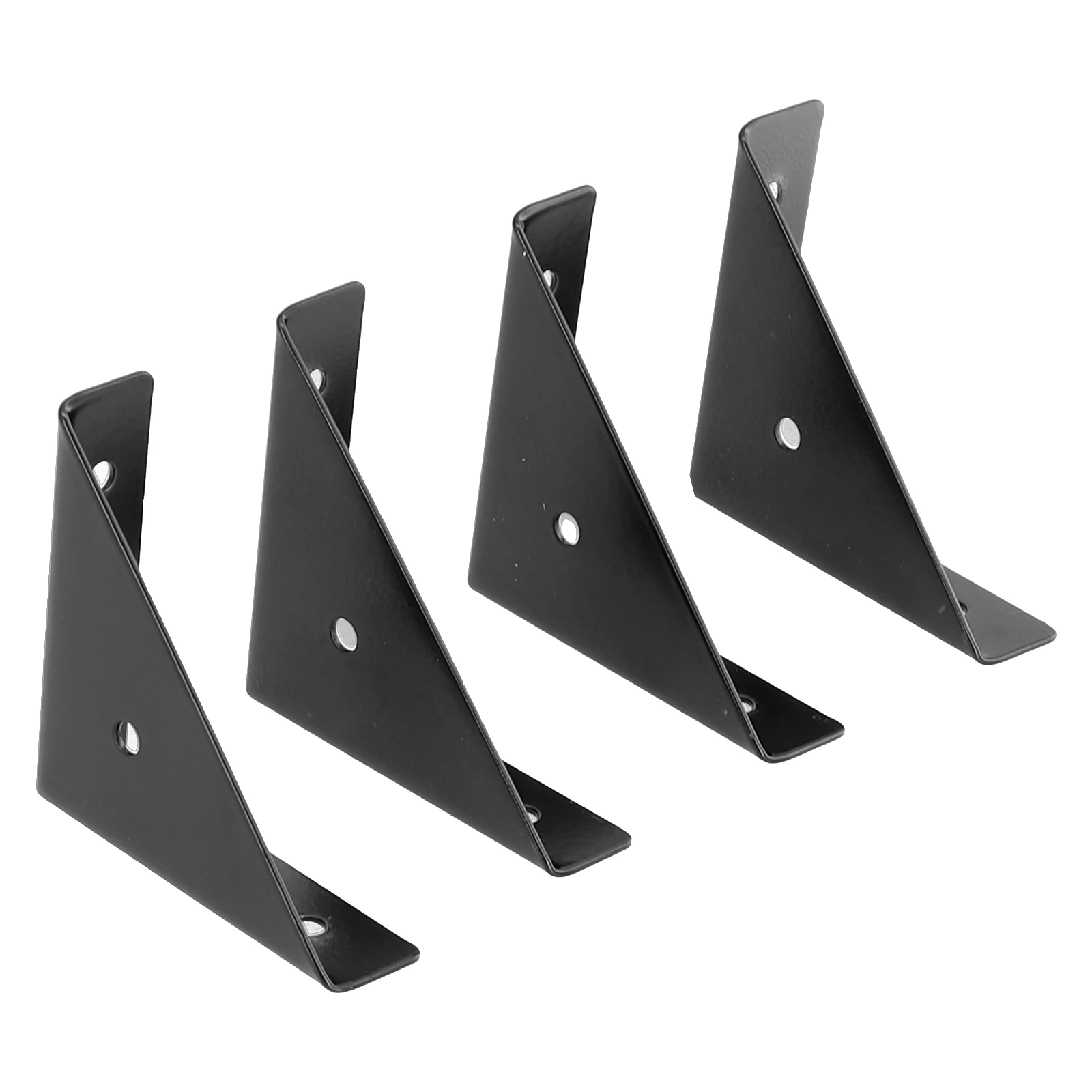 Garden Corner Brackets 1.5mm Thickness Iron Triangular Reinforcement 4PCS 90 Degrees Angle Accessories Angle Code Black/White