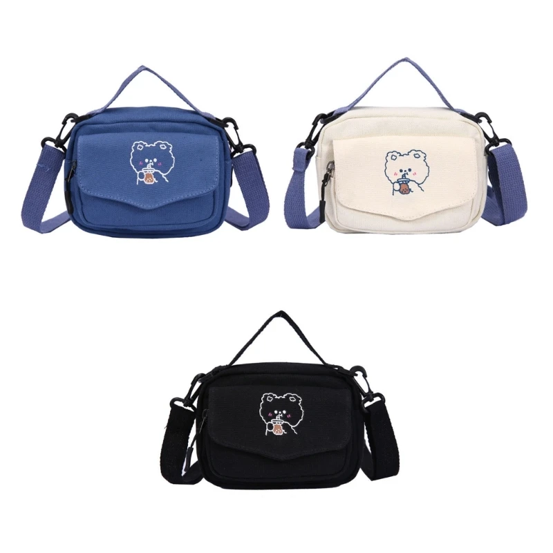 

E74B Japanese High School Girls Small Bag Women Handbags and Purses Canvas Itabag Women Crosssbody Bags