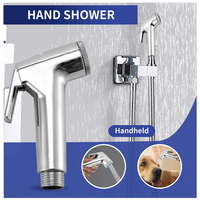 N96R Handheld Shower Head Douche Toilet Bidet Spray Wash Jet Shattaf With Spring Hose
