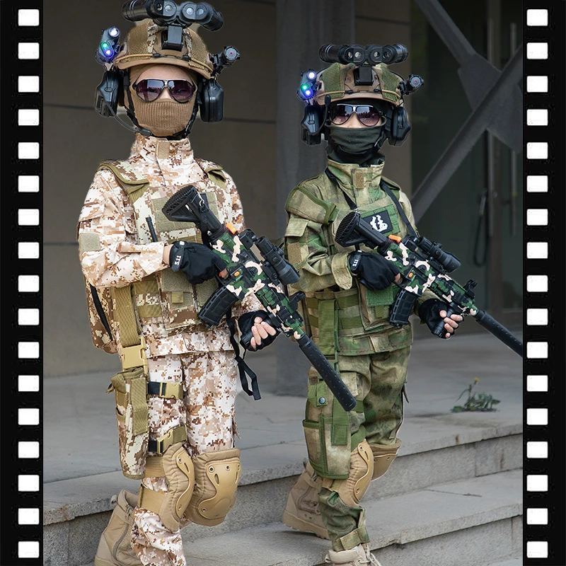 Disfraz soldado infantil camuflaje arena fuerzas especiales - imagen 3