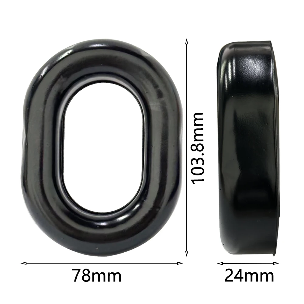 1 paio di cuscinetti per le orecchie in Gel morbido cuscino per le orecchie in TPU per David Clark H10 Series Aviation Sport Electronic Shooting paraorecchie Tactical-Hunting