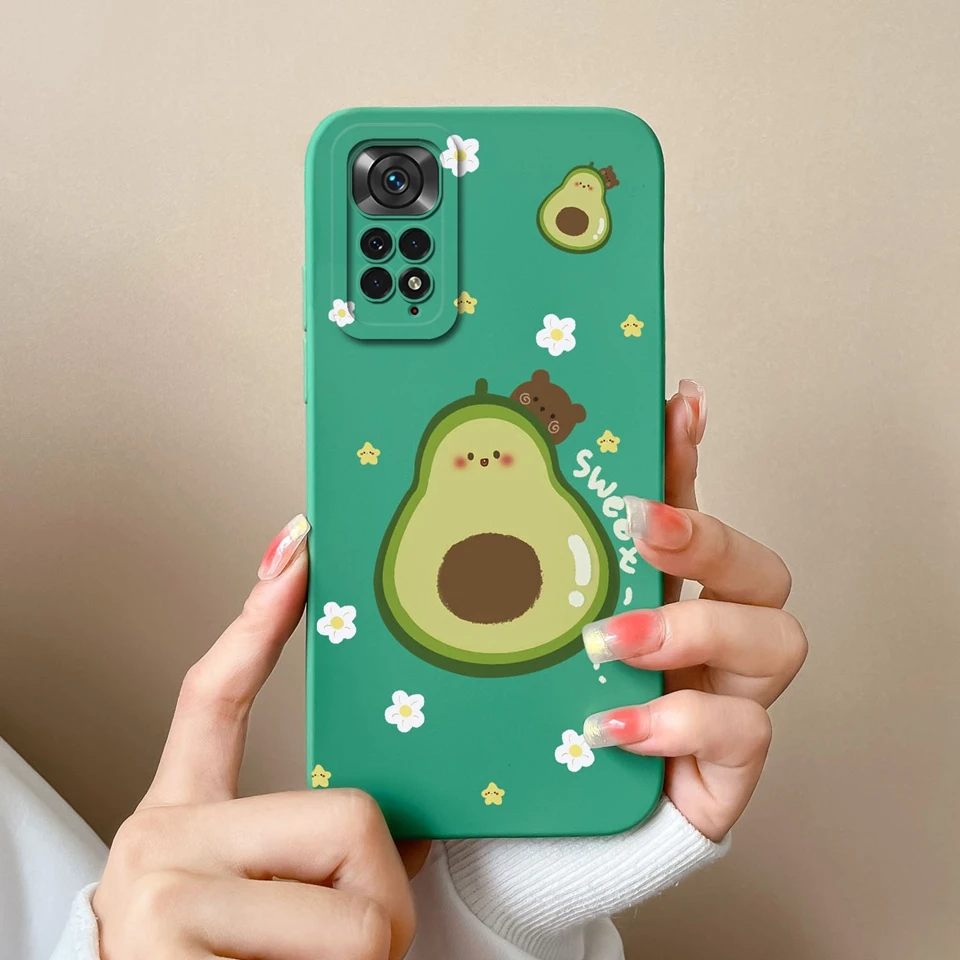 For Xiaomi Redmi Note 11 Note 11S 4G 5G Case Cute Astronaut Cat Silicone Liquid Shockproof For Redmi Note11 Note11 S Shell Coque