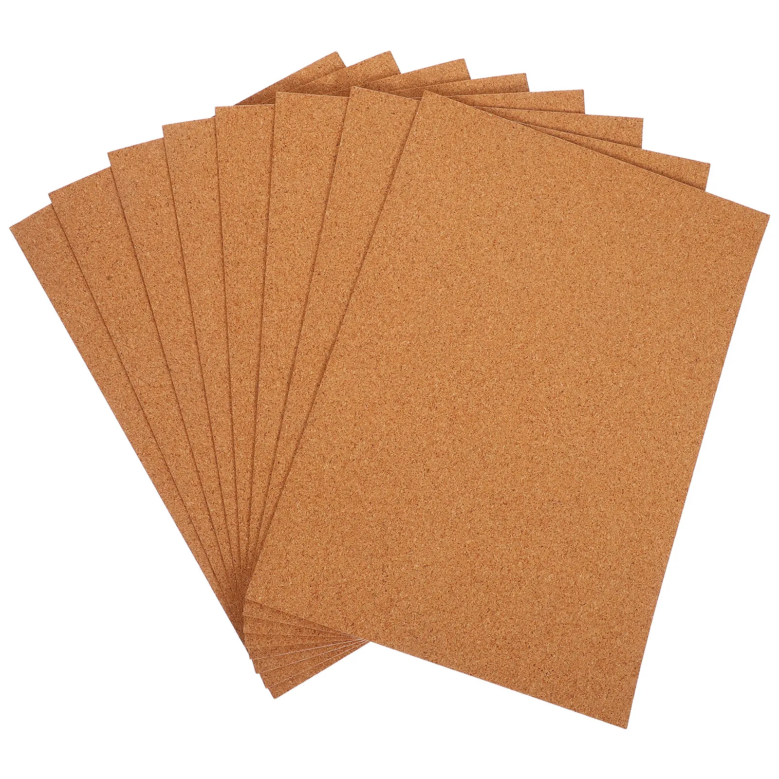 

8Pcs Self Adhesive Cork Sheets Thick Rectangle Cork Board Sheet for DIY Crafts Coasters Wall Decor Wedding Supplies