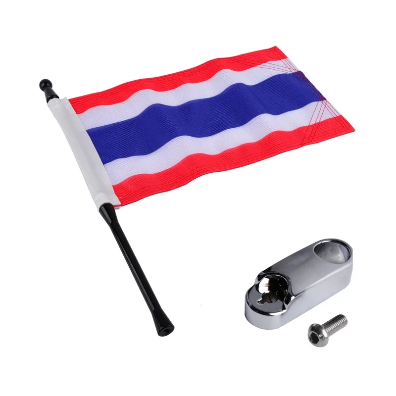 Gouden Vleugel Vlag Decoratie Voor Honda Motoraccessoires Passagier Achterste Bagage Vlag Set Vlaggenmast Set Aanpasbare Paniek