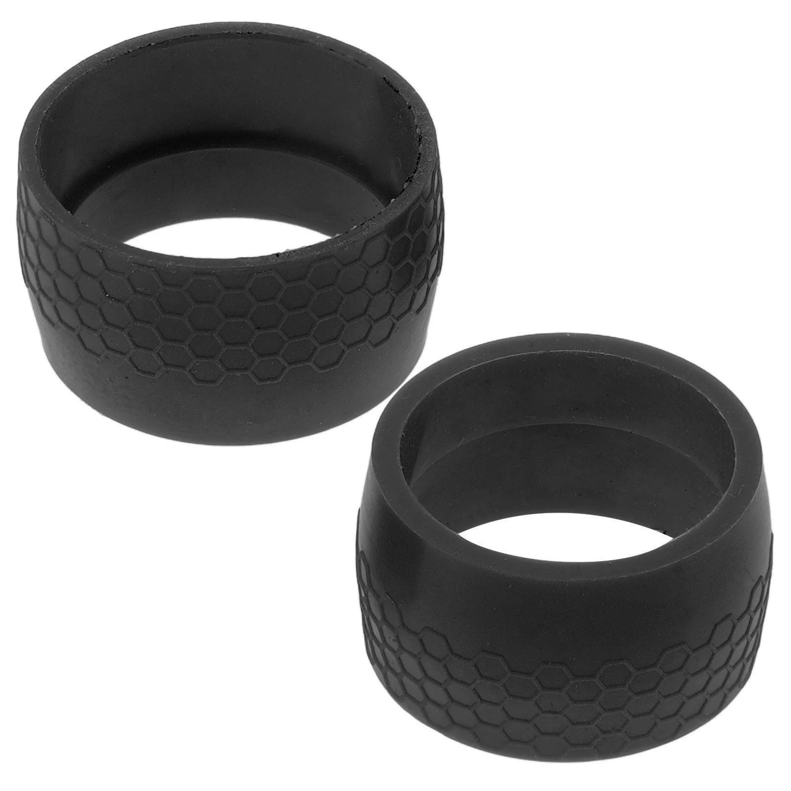 

2 Pcs Bike Handlebar Grips Fixed Rings Antislip Silicone Cover Tape Strapping Gel Black Road Bike Bar Ends Protector Cable