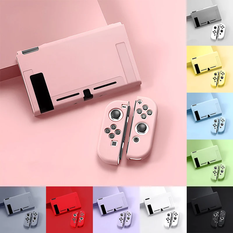 

TPU Soft Protective Case Compatible With Switch OLED Console Joy-Cons Can Be Inserted In Dock With Shell