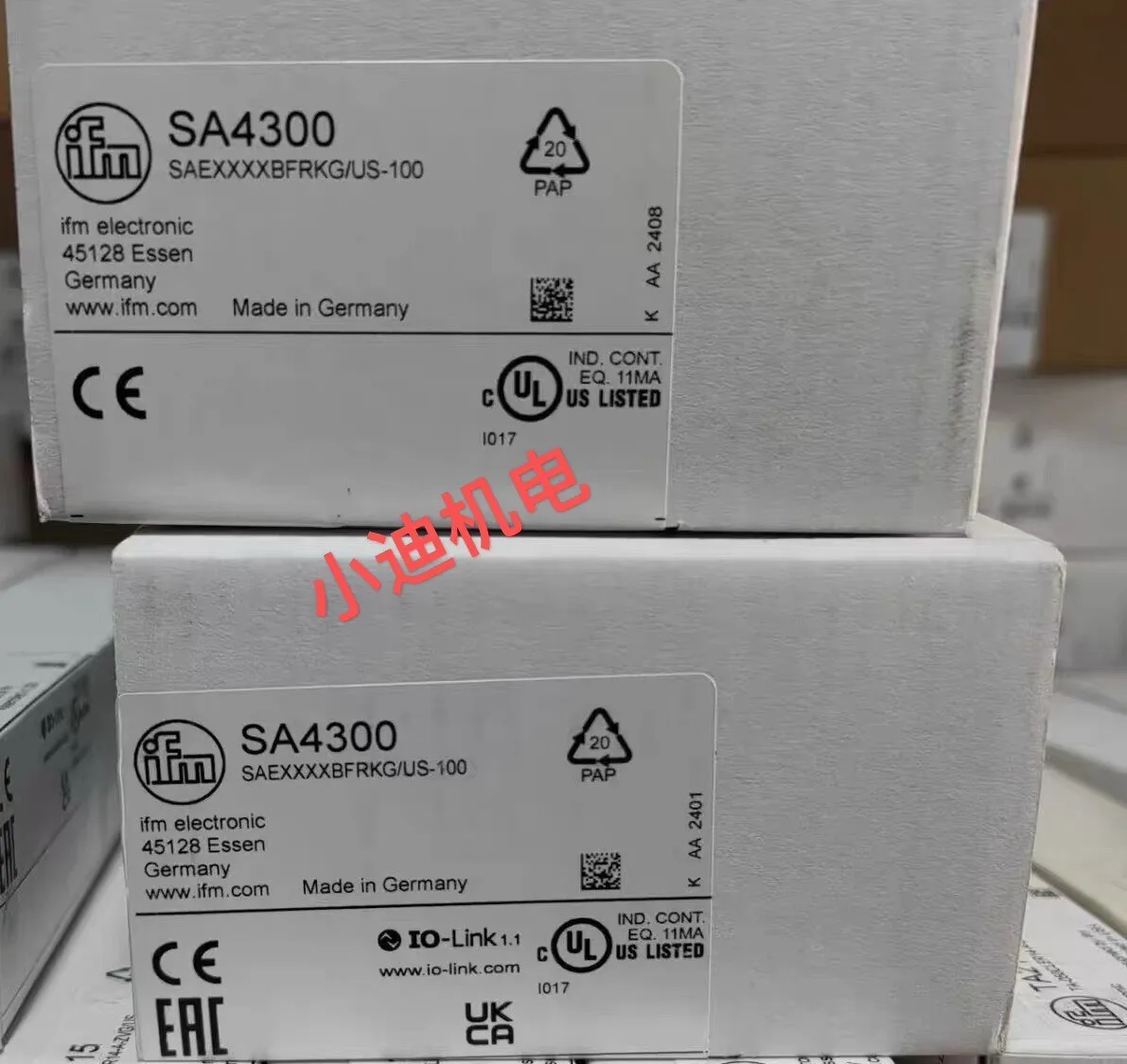IFM Yifumen SA4300 (calorimetric Flow + Temperature Sensor) Is Originally Imported.