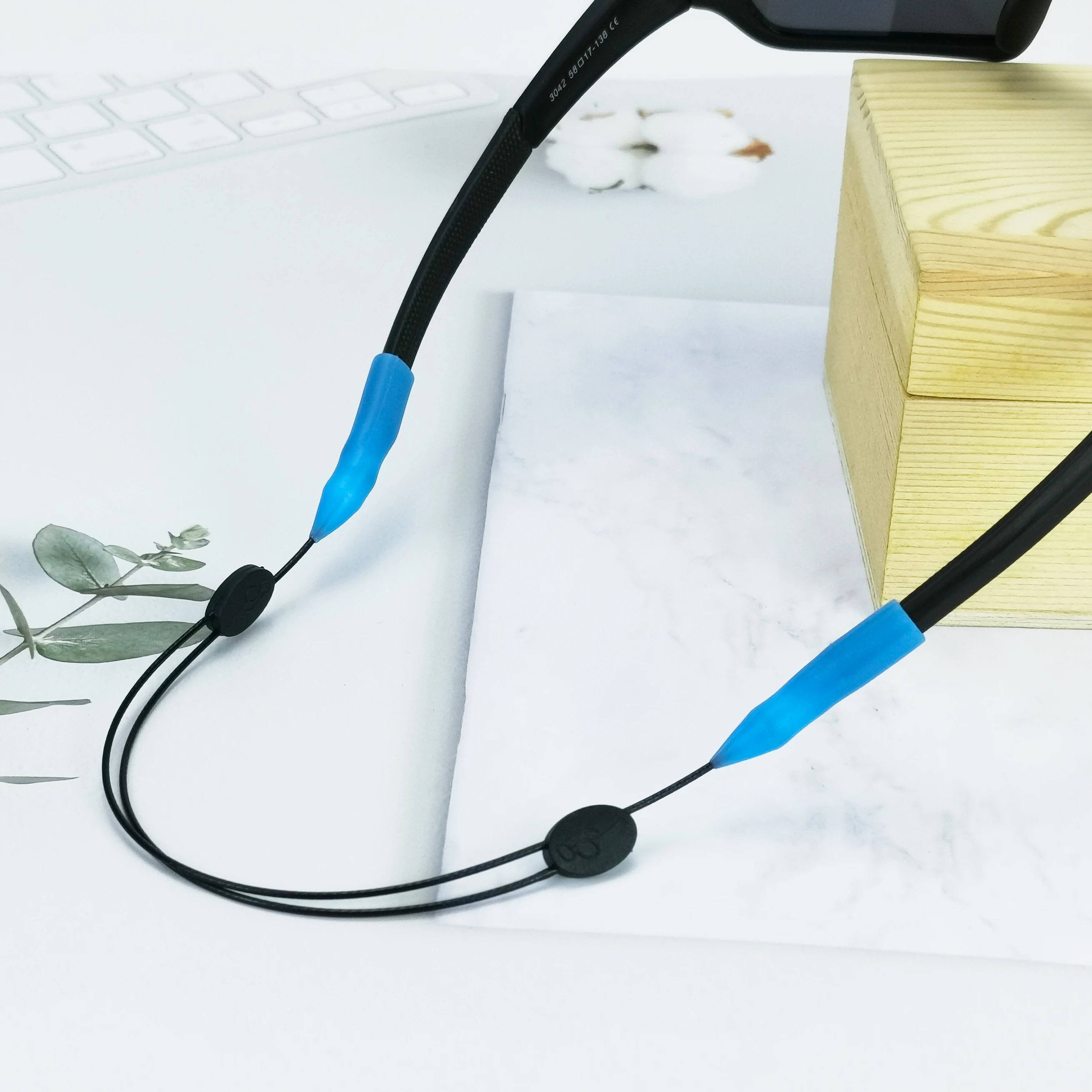 نظارات ملونة قابلة للسع حبل مضاد للانزلاق ، نظارات شمسية رياضية ، سلسلة ثابتة مناسبة للبالغين #6