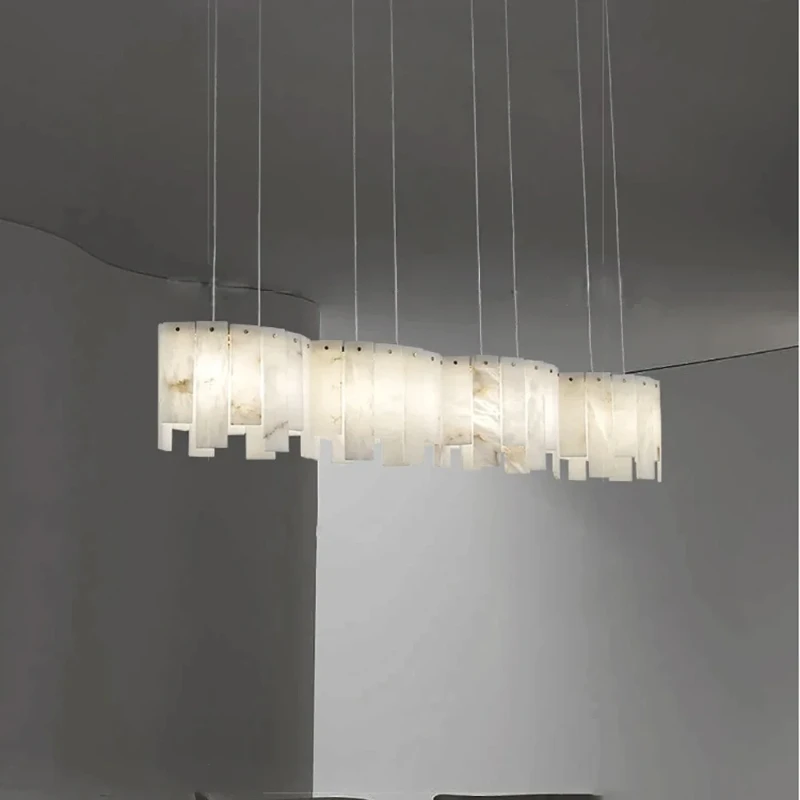 

2025 Round Alabaster Ceiling Light Nordic Luxurious Brass Natural Alien Marble Surface Flush Mount Lamp for Bedroom Living Room