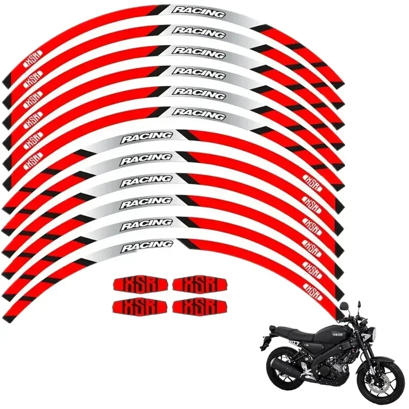 For Yamaha XSR 125 155 700 900 Motorcycle Parts Contour Wheel Decoration Decal Sticker - B