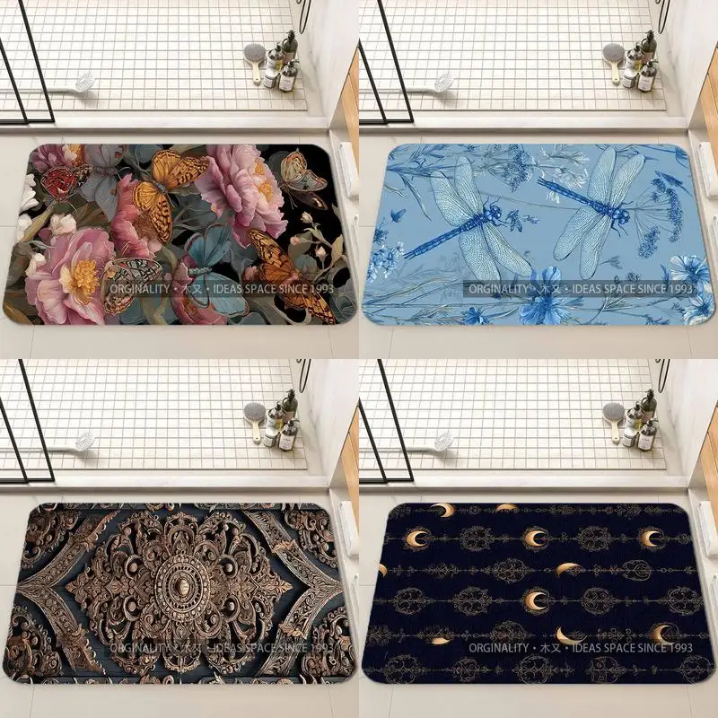 

Бабочки и пионы, украшение для гостиной, домашний диван, нескользящий ковер, кабинет, спальня, татами, детский мягкий напольный коврик