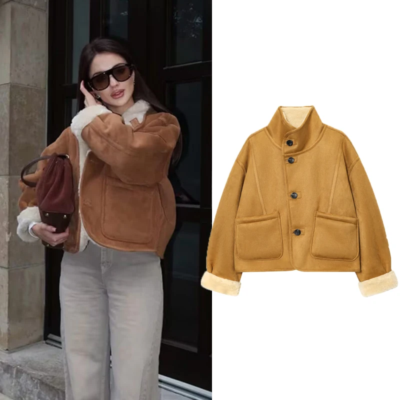 

Женская замшевая куртка Женская демисезонная куртка Пальто Зимние куртки Верхняя одежда Женские топы Двусторонние куртки Топы с длинными рукавами