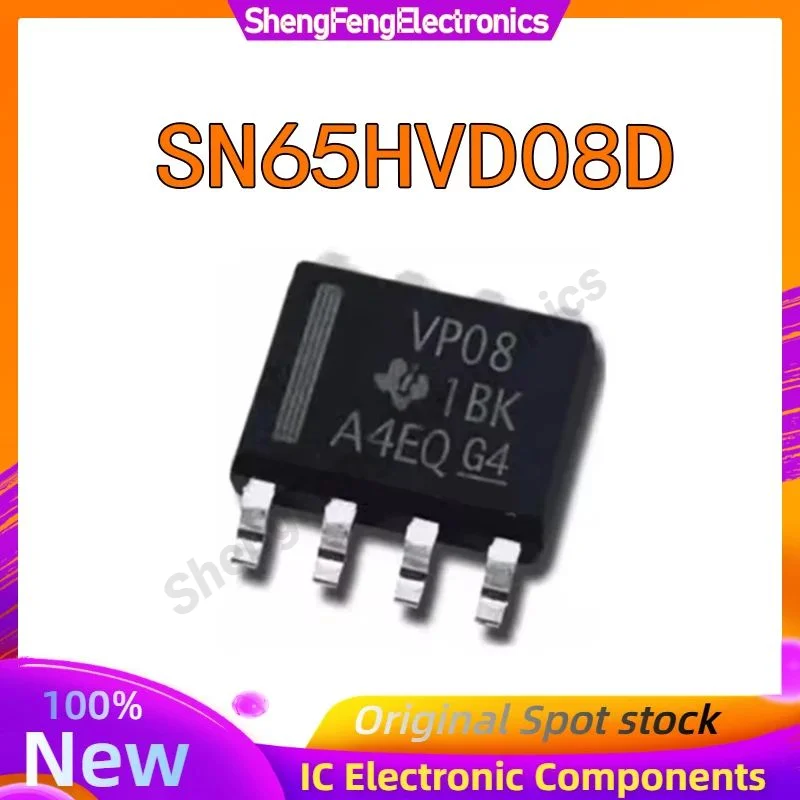 10 piezas SN65HVD08D SN65HVD08DR SN65HVD08 SOP-8 IC en Stock