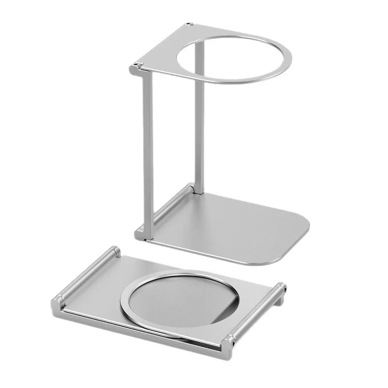 

2025 Upgrade Foldable Aluminum Coffee Stand, Portable Adjustable Height Machine Holder Universal for Outdoor Camping